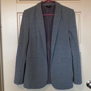 Heather gray knit blazer Medium
